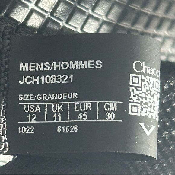 Chaco Bodhi Men’s Adjustable Strap Sandals Slides Black Size 12 - Picture 7 of 7